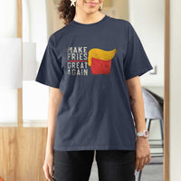 Funny Fries T Shirt For Women Vintage Make Fries Great Again
