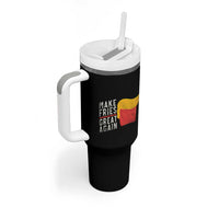 Funny Fries Tumbler With Handle Vintage Make Fries Great Again