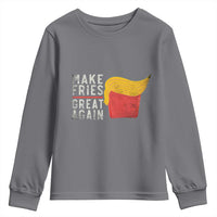 Funny Fries Youth Sweatshirt Vintage Make Fries Great Again