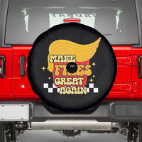 Funny Fries Spare Tire Cover Make Fries Great Again Checkered