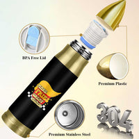 Funny Fries Bullet Tumbler Make Fries Great Again Checkered