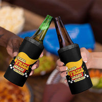 Funny Fries 4 in 1 Can Cooler Tumbler Make Fries Great Again Checkered