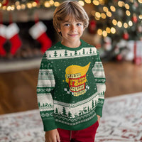 Funny Fries Ugly Christmas Sweater Make Fries Great Again Checkered