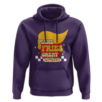 Funny Fries Hoodie Make Fries Great Again Checkered