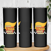 Funny Fries Skinny Tumbler Make Fries Great Again Checkered