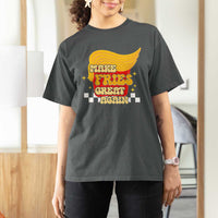 Funny Fries T Shirt For Women Make Fries Great Again Checkered