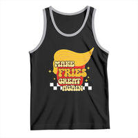 Funny Fries Tank Top Make Fries Great Again Checkered