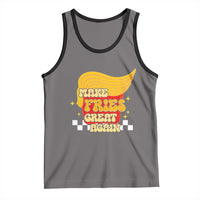 Funny Fries Tank Top Make Fries Great Again Checkered