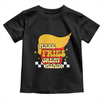 Funny Fries Toddler T Shirt Make Fries Great Again Checkered