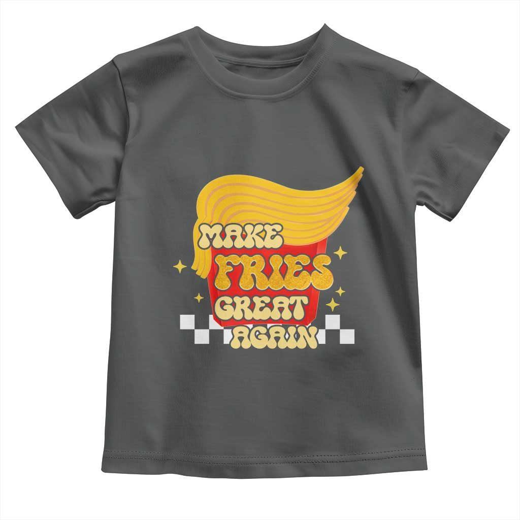 Funny Fries Toddler T Shirt Make Fries Great Again Checkered