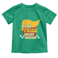 Funny Fries Toddler T Shirt Make Fries Great Again Checkered