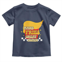 Funny Fries Toddler T Shirt Make Fries Great Again Checkered