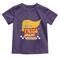 Funny Fries Toddler T Shirt Make Fries Great Again Checkered