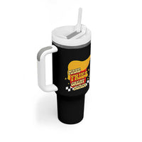 Funny Fries Tumbler With Handle Make Fries Great Again Checkered