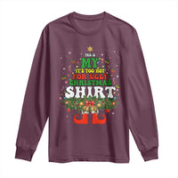 Too Hot Ugly Christmas Sweaters Long Sleeve Shirt Funny Xmas Elf