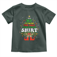 Too Hot Ugly Christmas Sweaters Toddler T Shirt Funny Xmas Elf