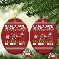 Funny Xmas Christmas Ornament There's Some Horrors In This House Sexy Santa Claus Ugly Xmas - Wonder Print Shop