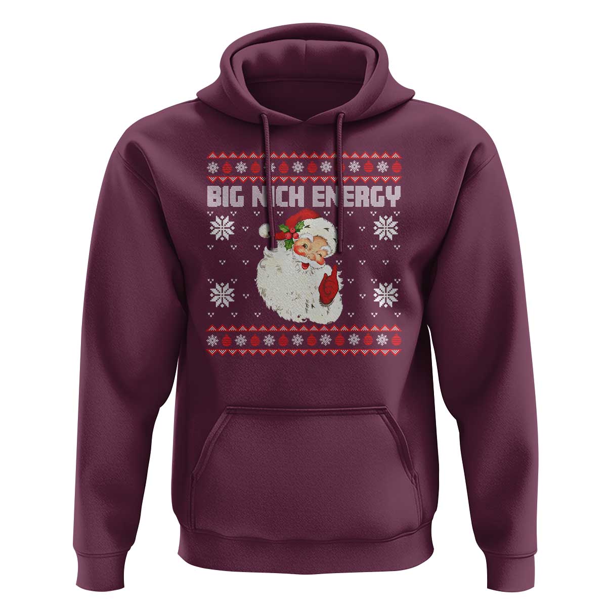 Christmas Santa Claus Hoodie Big Nick Energy Santa Ugly Xmas