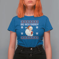 Christmas Santa Claus T Shirt For Women Big Nick Energy Santa Ugly Xmas - Wonder Print Shop
