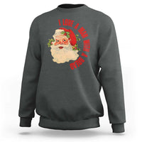 Christmas Santa Sweatshirt Fun Retro I Love A Man With A Beard - Wonder Print Shop