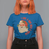 Christmas Santa T Shirt For Women Fun Retro I Love A Man With A Beard - Wonder Print Shop