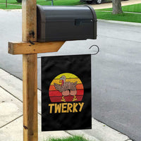 Funny Thanksgiving Garden Flag Vintage Twerky Turkey Butt Twerk Dance Pun Gift - Wonder Print Shop