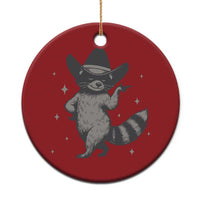 Vintage Raccoon Cowboy Christmas Ornament Cowgirl Trash Panda Western Country - Wonder Print Shop