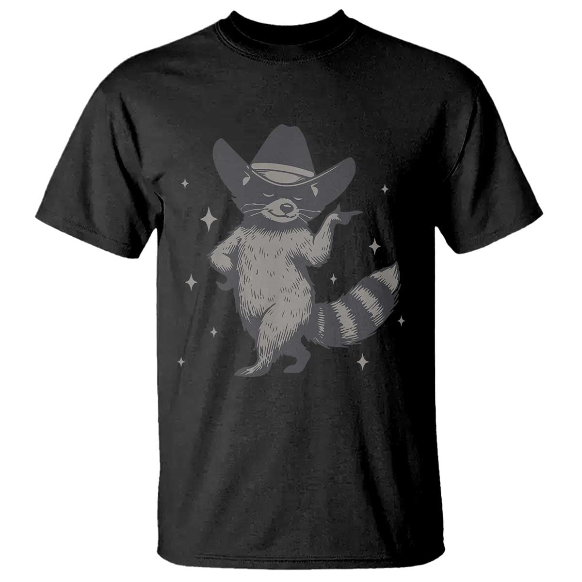 Vintage Raccoon Cowboy T Shirt Cowgirl Trash Panda Western Country - Wonder Print Shop