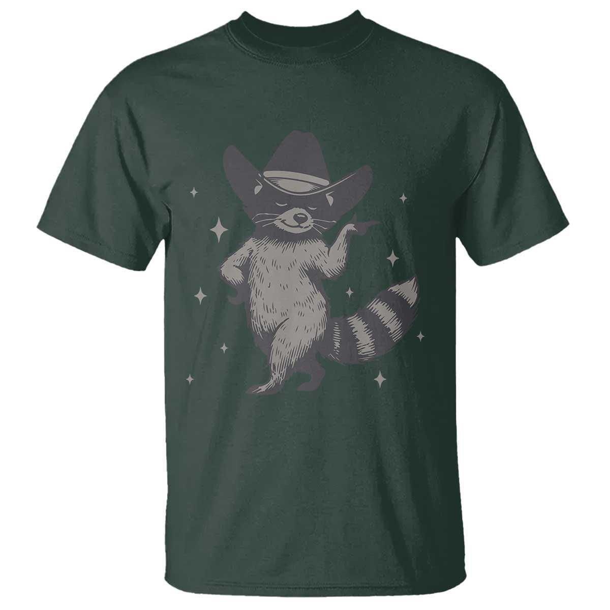 Vintage Raccoon Cowboy T Shirt Cowgirl Trash Panda Western Country - Wonder Print Shop