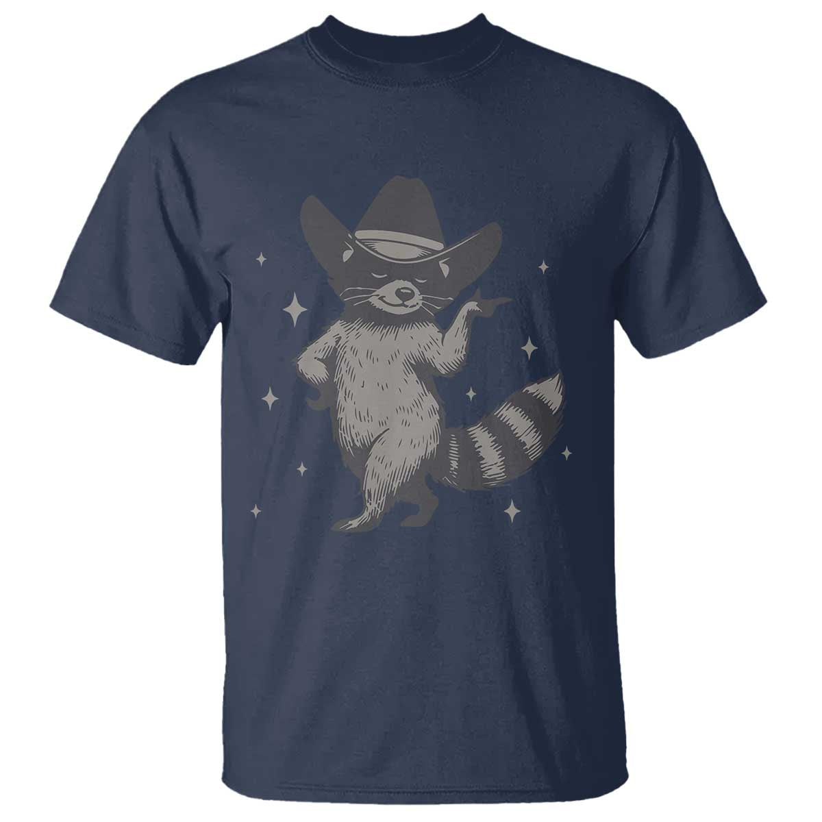 Vintage Raccoon Cowboy T Shirt Cowgirl Trash Panda Western Country - Wonder Print Shop