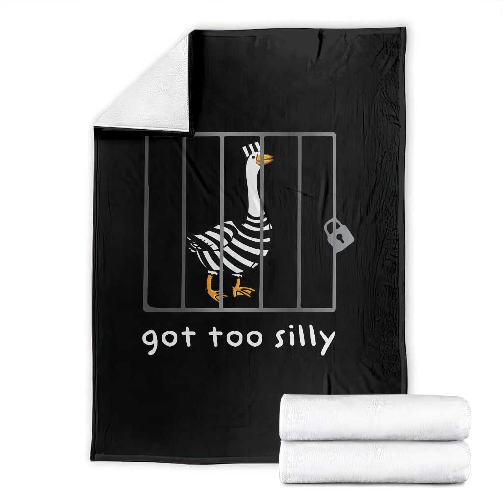 Silly Goose Throw Blanket Got Too Silly