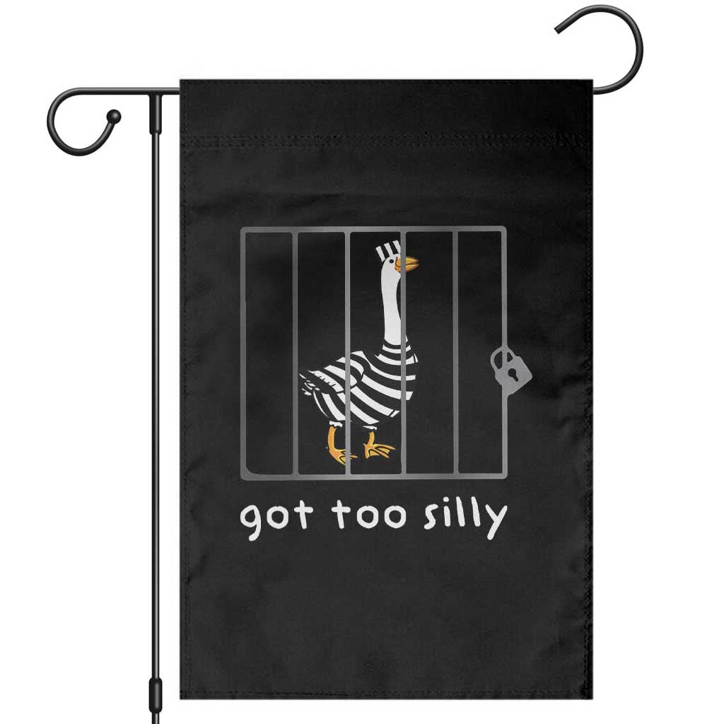 Silly Goose Garden Flag Got Too Silly