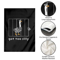 Silly Goose Garden Flag Got Too Silly