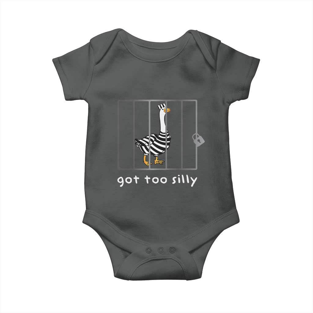Silly Goose Baby Onesie Got Too Silly