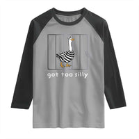 Silly Goose Raglan Shirt Got Too Silly