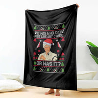 True Crime Ugly Christmas Throw Blanket Funny Holiday Xmas Party - Wonder Print Shop