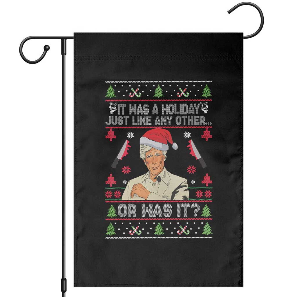 True Crime Ugly Christmas Garden Flag Funny Holiday Xmas Party - Wonder Print Shop