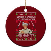 True Crime Ugly Christmas Ceramic Ornament Funny Holiday Xmas Party - Wonder Print Shop