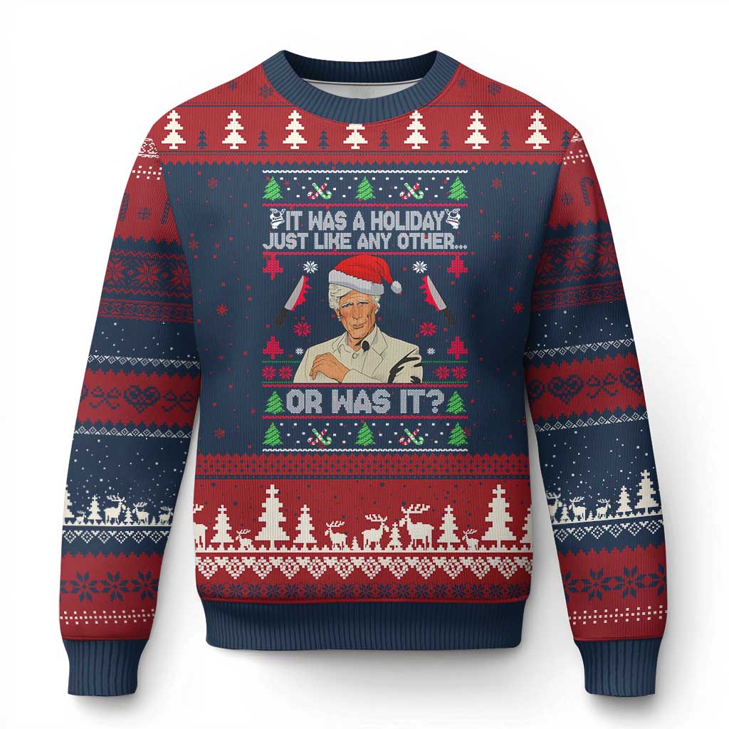 True Crime Ugly Xmas Ugly Christmas Sweater Funny Holiday Xmas Party - Wonder Print Shop