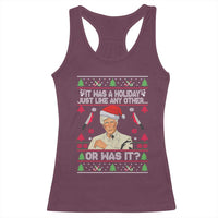 True Crime Ugly Christmas Racerback Tank Top Funny Holiday Xmas Party - Wonder Print Shop