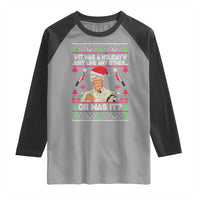True Crime Ugly Christmas Raglan Shirt Funny Holiday Xmas Party - Wonder Print Shop