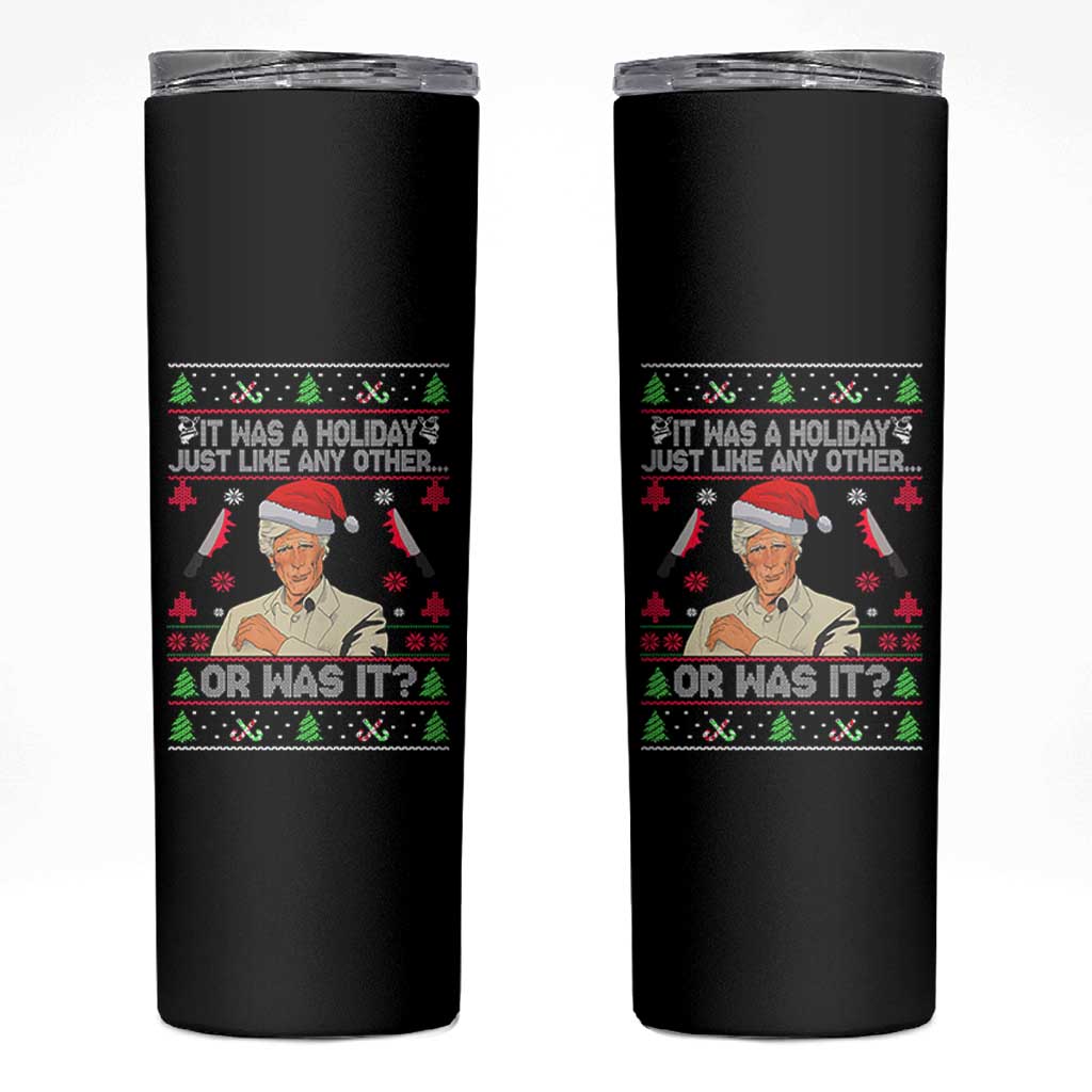 True Crime Ugly Christmas Skinny Tumbler Funny Holiday Xmas Party - Wonder Print Shop