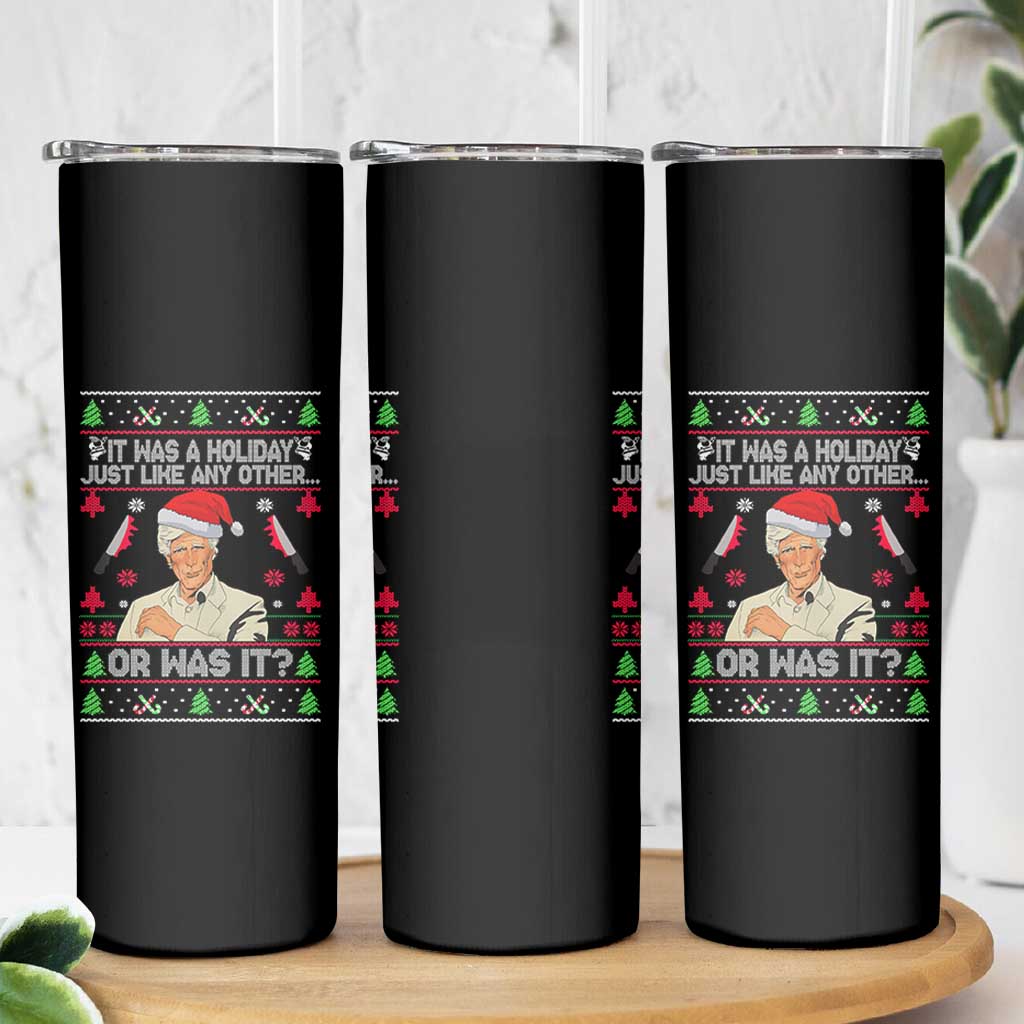 True Crime Ugly Christmas Skinny Tumbler Funny Holiday Xmas Party - Wonder Print Shop