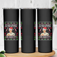 True Crime Ugly Christmas Skinny Tumbler Funny Holiday Xmas Party - Wonder Print Shop