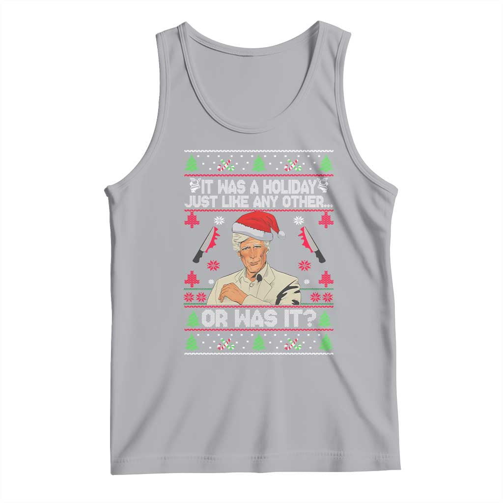 True Crime Ugly Christmas Tank Top Funny Holiday Xmas Party - Wonder Print Shop