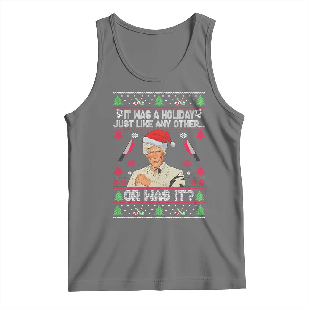 True Crime Ugly Christmas Tank Top Funny Holiday Xmas Party - Wonder Print Shop