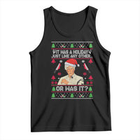 True Crime Ugly Christmas Tank Top Funny Holiday Xmas Party - Wonder Print Shop