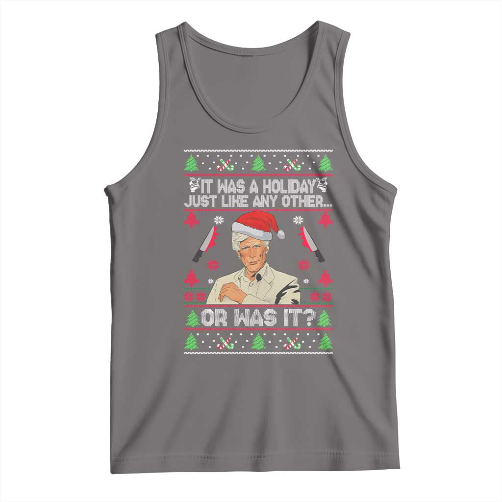 True Crime Ugly Christmas Tank Top Funny Holiday Xmas Party - Wonder Print Shop