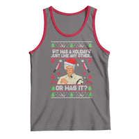 True Crime Ugly Christmas Tank Top Funny Holiday Xmas Party - Wonder Print Shop