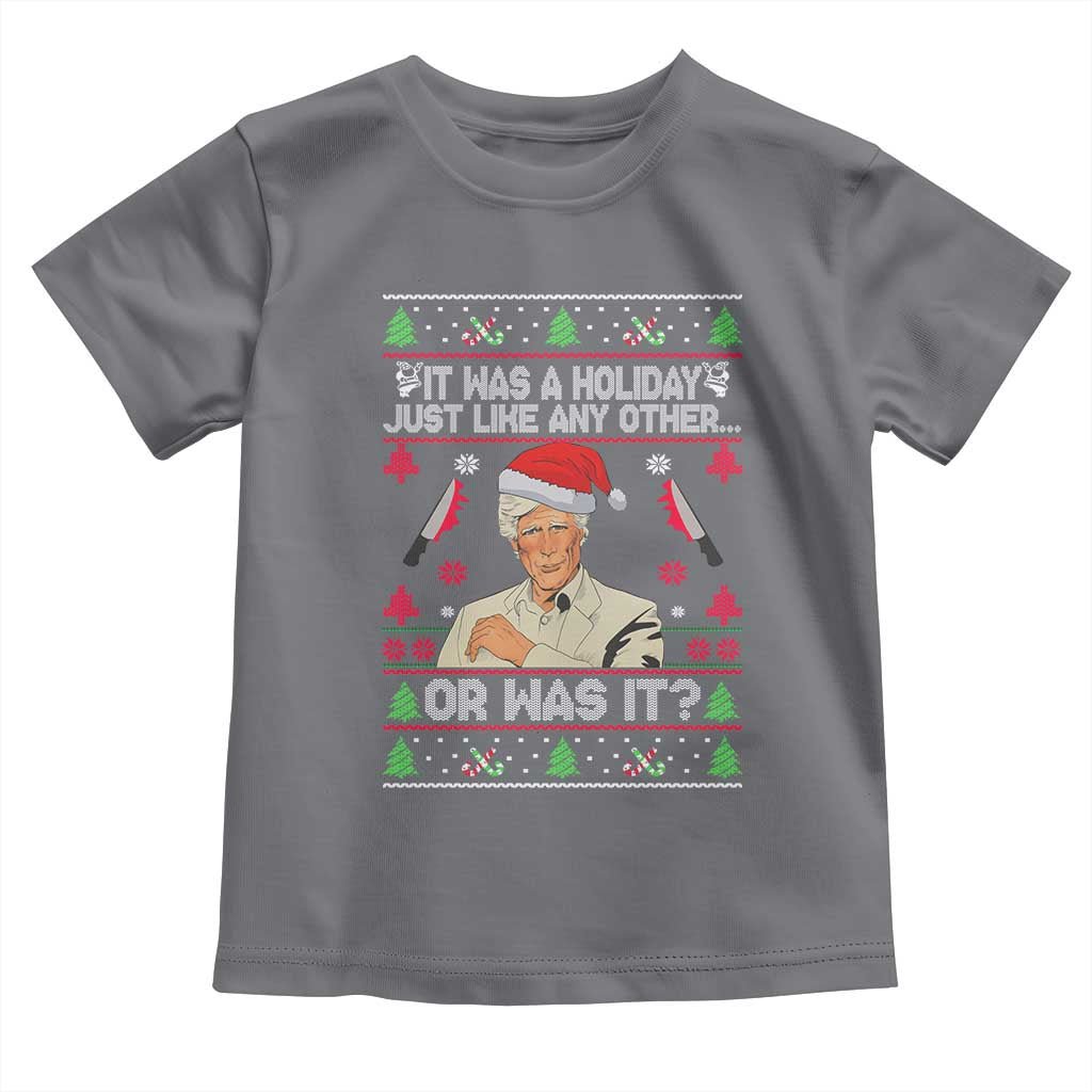 True Crime Ugly Christmas Toddler T Shirt Funny Holiday Xmas Party - Wonder Print Shop